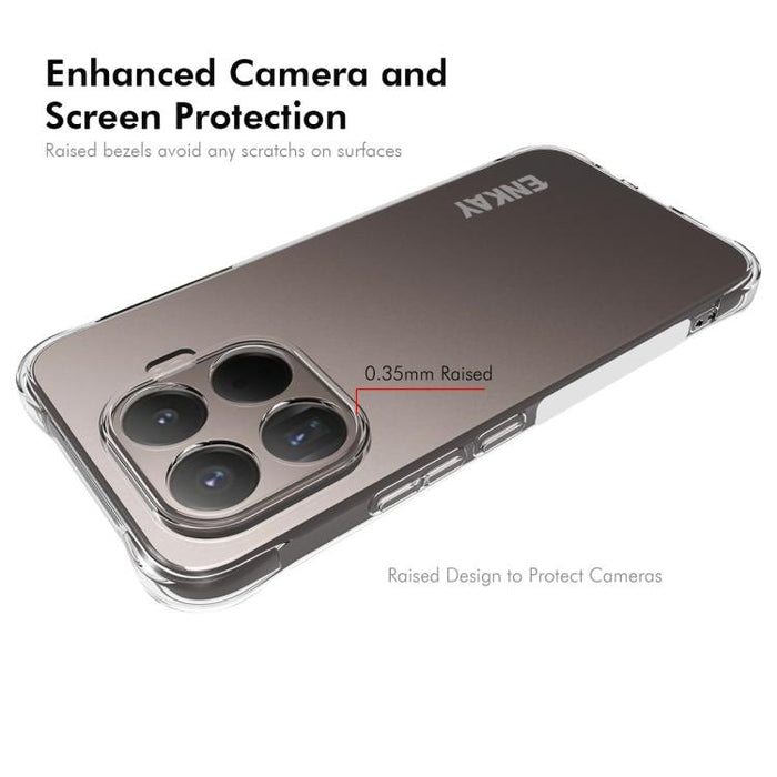 ENKAY Hat-Prince Funda transparente de TPU a prueba de golpes para teléfono, For Xiaomi 17T Pro5G, For Redmi 15a 5G, For Xiaomi 17T, For Xiaomi 17 Ultra, For Redmi Note 15 Pro 4G Global 163.2mm, For Redmi K90, For Redmi K90 Pro Max                     ...