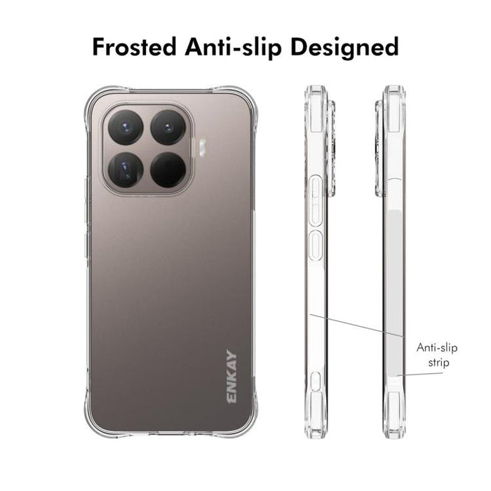 ENKAY Hat-Prince Funda transparente de TPU a prueba de golpes para teléfono, For Xiaomi 17T Pro5G, For Redmi 15a 5G, For Xiaomi 17T, For Xiaomi 17 Ultra, For Redmi Note 15 Pro 4G Global 163.2mm, For Redmi K90, For Redmi K90 Pro Max                     ...