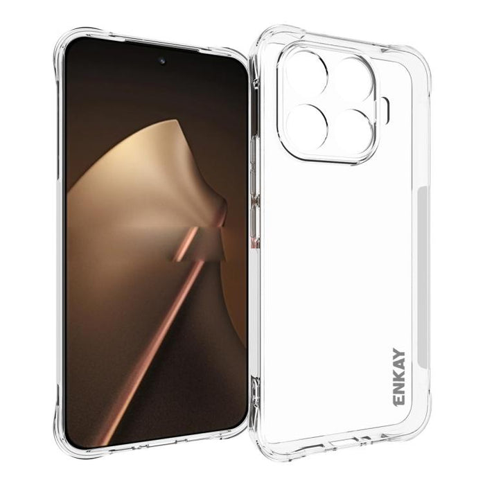 ENKAY Hat-Prince Funda transparente de TPU a prueba de golpes para teléfono, For Xiaomi 17T Pro5G, For Redmi 15a 5G, For Xiaomi 17T, For Xiaomi 17 Ultra, For Redmi Note 15 Pro 4G Global 163.2mm, For Redmi K90, For Redmi K90 Pro Max                     ...