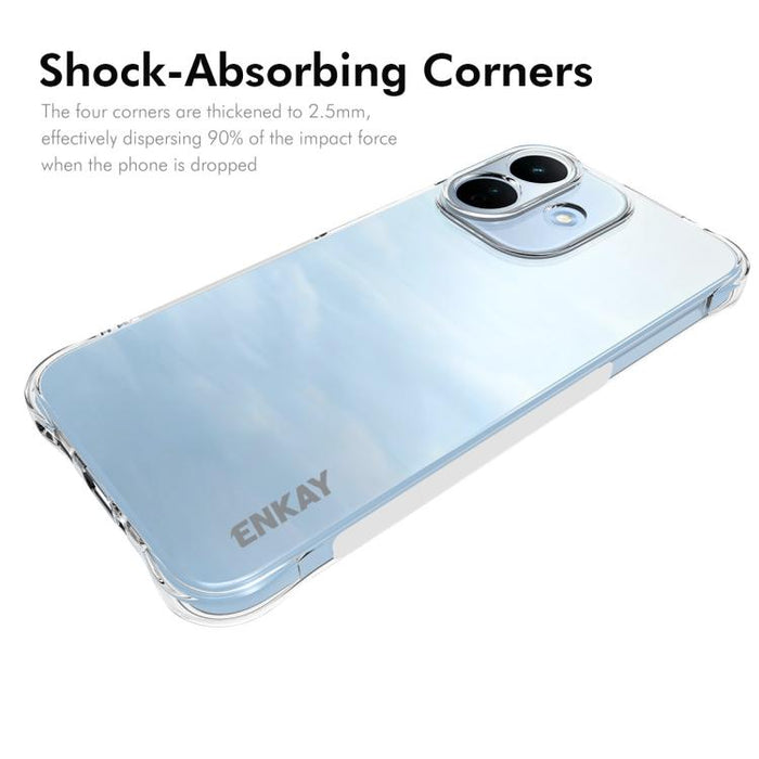 ENKAY Hat-Prince Funda transparente de TPU a prueba de golpes para teléfono, For Xiaomi 17T Pro5G, For Redmi 15a 5G, For Xiaomi 17T, For Xiaomi 17 Ultra, For Redmi Note 15 Pro 4G Global 163.2mm, For Redmi K90, For Redmi K90 Pro Max                     ...
