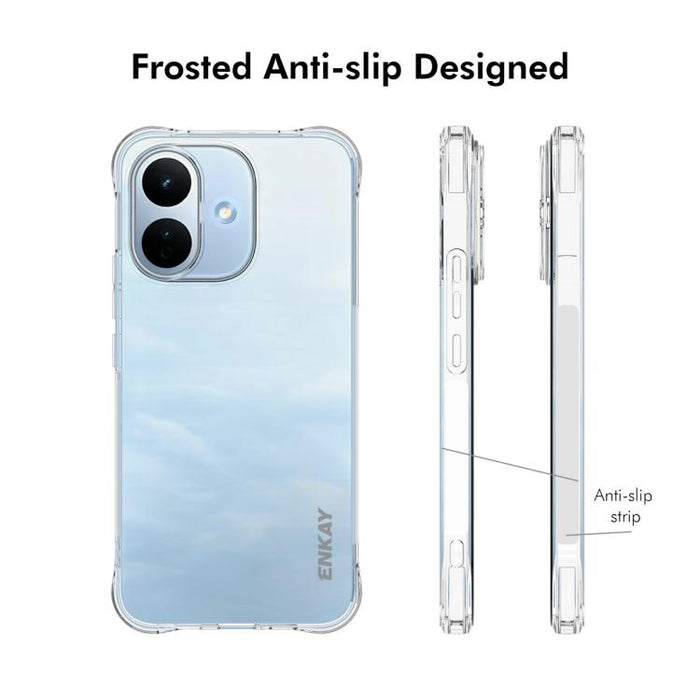 ENKAY Hat-Prince Funda transparente de TPU a prueba de golpes para teléfono, For Xiaomi 17T Pro5G, For Redmi 15a 5G, For Xiaomi 17T, For Xiaomi 17 Ultra, For Redmi Note 15 Pro 4G Global 163.2mm, For Redmi K90, For Redmi K90 Pro Max                     ...