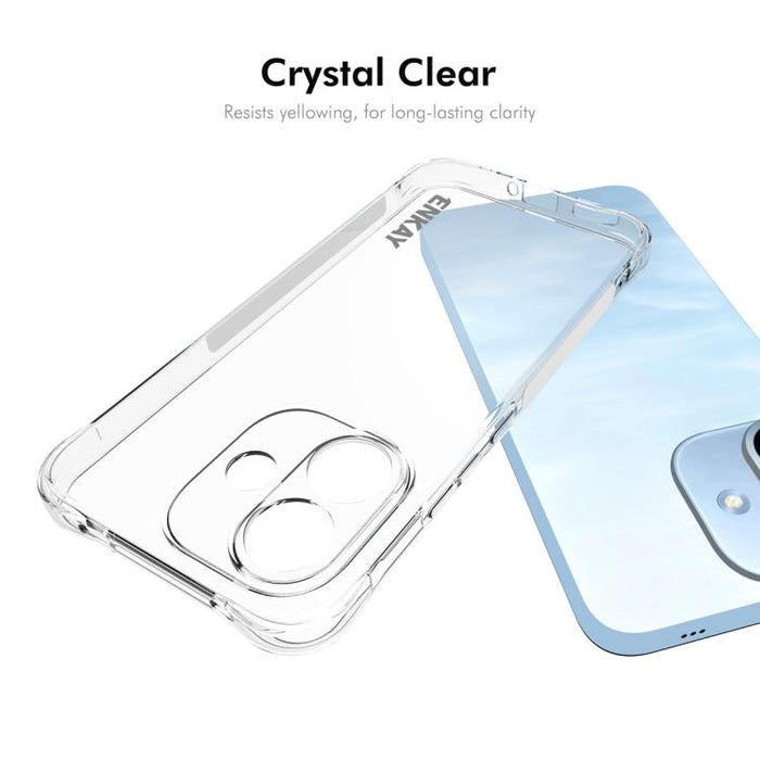 ENKAY Hat-Prince Funda transparente de TPU a prueba de golpes para teléfono, For Xiaomi 17T Pro5G, For Redmi 15a 5G, For Xiaomi 17T, For Xiaomi 17 Ultra, For Redmi Note 15 Pro 4G Global 163.2mm, For Redmi K90, For Redmi K90 Pro Max                     ...