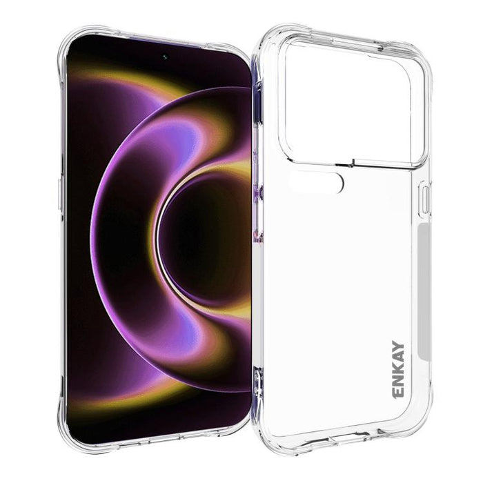ENKAY Hat-Prince Funda transparente de TPU a prueba de golpes para teléfono, For Xiaomi 17T Pro5G, For Redmi 15a 5G, For Xiaomi 17T, For Xiaomi 17 Ultra, For Redmi Note 15 Pro 4G Global 163.2mm, For Redmi K90, For Redmi K90 Pro Max                     ...