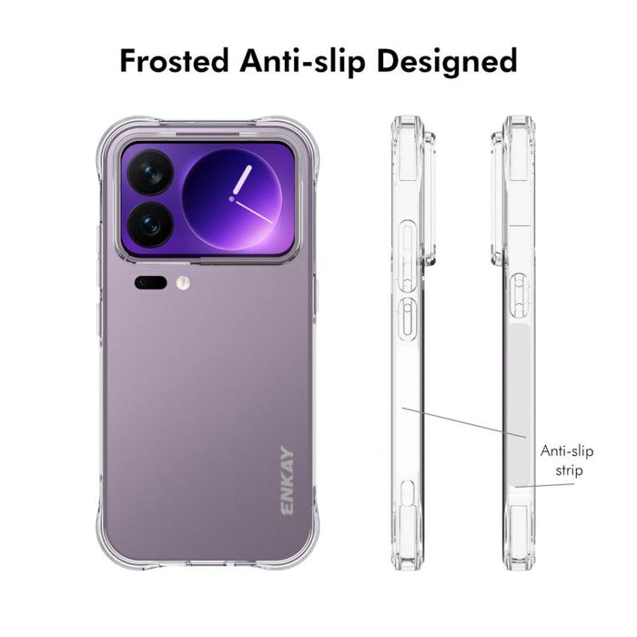 ENKAY Hat-Prince Funda transparente de TPU a prueba de golpes para teléfono, For Xiaomi 17T Pro5G, For Redmi 15a 5G, For Xiaomi 17T, For Xiaomi 17 Ultra, For Redmi Note 15 Pro 4G Global 163.2mm, For Redmi K90, For Redmi K90 Pro Max                     ...