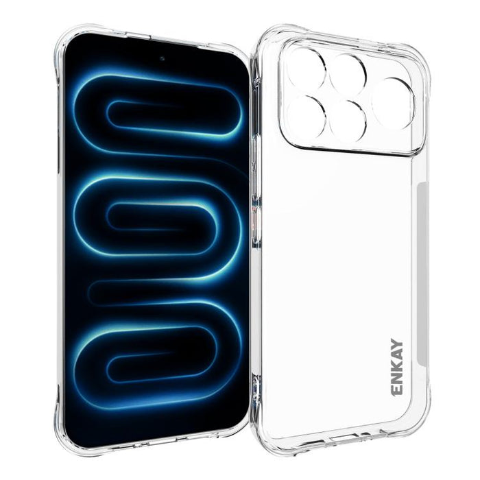 ENKAY Hat-Prince Funda transparente de TPU a prueba de golpes para teléfono, For Xiaomi 17T Pro5G, For Redmi 15a 5G, For Xiaomi 17T, For Xiaomi 17 Ultra, For Redmi Note 15 Pro 4G Global 163.2mm, For Redmi K90, For Redmi K90 Pro Max                     ...