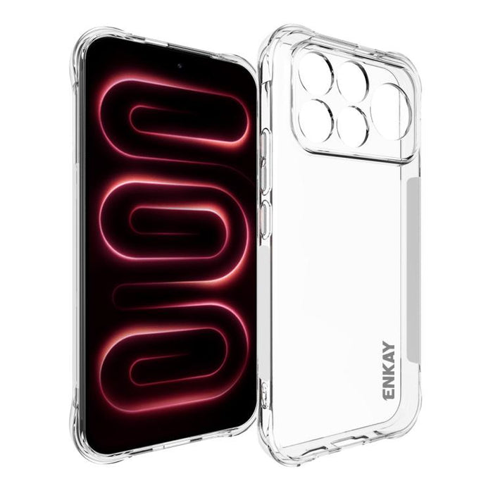 ENKAY Hat-Prince Funda transparente de TPU a prueba de golpes para teléfono, For Xiaomi 17T Pro5G, For Redmi 15a 5G, For Xiaomi 17T, For Xiaomi 17 Ultra, For Redmi Note 15 Pro 4G Global 163.2mm, For Redmi K90, For Redmi K90 Pro Max                     ...