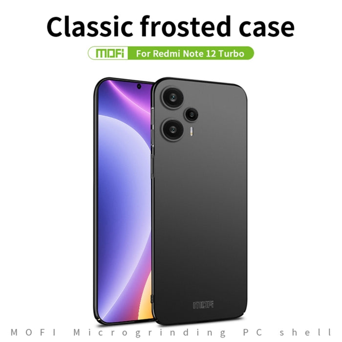 Estuche rígido ultrafino para teléfono MOFI Frosted PC, For Xiaomi Redmi Note 12 Turbo 5G, For Xiaomi Redmi Note 12S, For Xiaomi Redmi Note 12 Pro 5G Global, For Xiaomi Redmi Note 12 5G Global