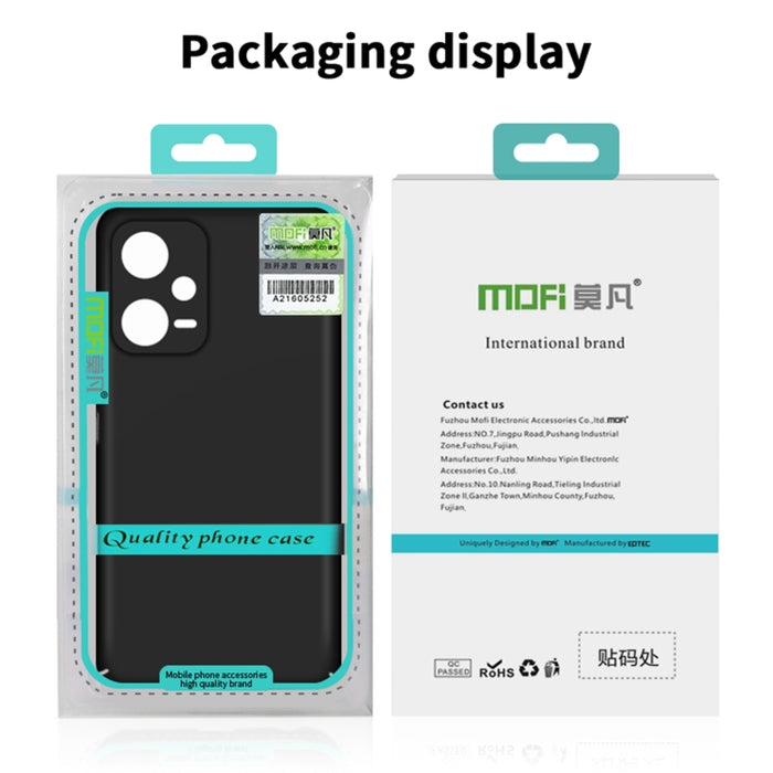 Estuche rígido ultrafino para teléfono MOFI Frosted PC, For Xiaomi Redmi Note 12 Turbo 5G, For Xiaomi Redmi Note 12S, For Xiaomi Redmi Note 12 Pro 5G Global, For Xiaomi Redmi Note 12 5G Global
