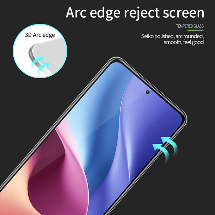 PINWUYO 9H 3D Película de vidrio templado a prueba de explosiones de pantalla completa curvada, For Xiaomi Redmi Note 12 Turbo, For Huawei nova 11, For Realme C55