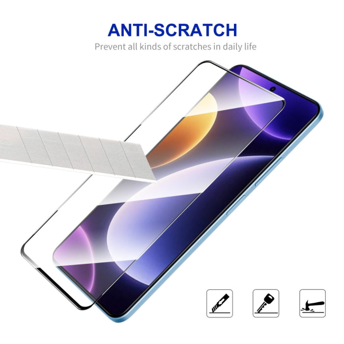Para Xiaomi Poco F5 / Redmi Note 12 Turbo ENKAY Pegamento completo Película de vidrio templado de aluminio y silicio, For Xiaomi Poco F5(1pc), For Xiaomi Poco F5(2pcs), For Xiaomi Poco F5(5pcs), For Xiaomi Poco F5(10pcs)