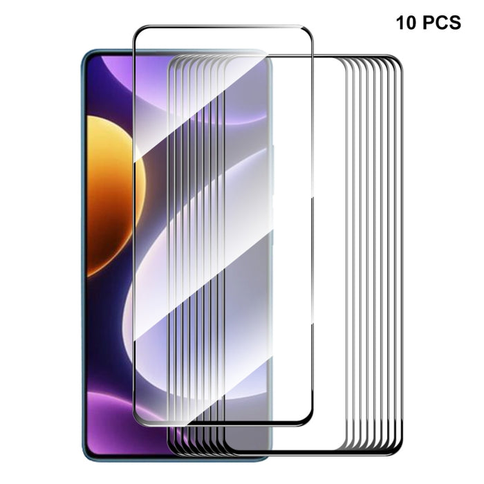 Para Xiaomi Poco F5 / Redmi Note 12 Turbo ENKAY Pegamento completo Película de vidrio templado de aluminio y silicio, For Xiaomi Poco F5(1pc), For Xiaomi Poco F5(2pcs), For Xiaomi Poco F5(5pcs), For Xiaomi Poco F5(10pcs)