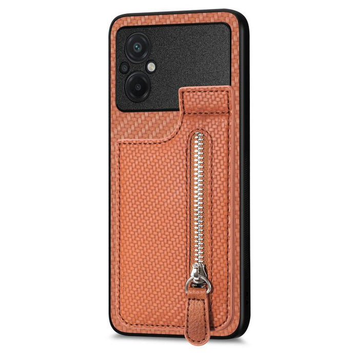Estuche para teléfono con cremallera vertical de fibra de carbono, For Redmi 15C 5G / 4G Glodal 171mm, For Xiaomi 15T, For Redmi K80 Pro / Poco F7 Ultra, For Redmi K80 / Poco F7 Pro, For Redmi Turbo 4, For Xiaomi Poco X7 Pro, For Redmi Note 12 5G      ...