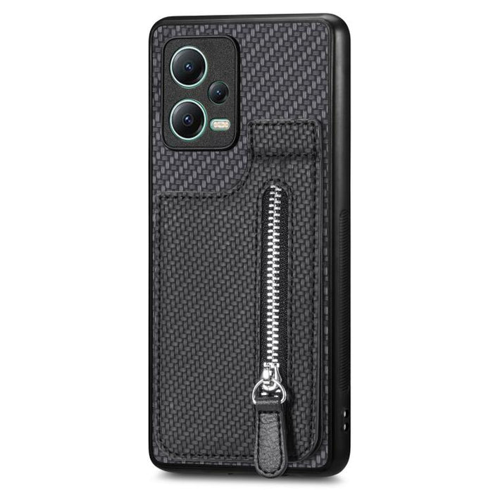 Estuche para teléfono con cremallera vertical de fibra de carbono, For Redmi 15C 5G / 4G Glodal 171mm, For Xiaomi 15T, For Redmi K80 Pro / Poco F7 Ultra, For Redmi K80 / Poco F7 Pro, For Redmi Turbo 4, For Xiaomi Poco X7 Pro, For Redmi Note 12 5G      ...