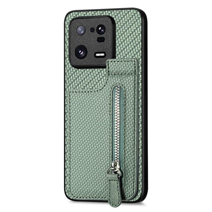 Estuche para teléfono con cremallera vertical de fibra de carbono, For Redmi 15C 5G / 4G Glodal 171mm, For Xiaomi 15T, For Redmi K80 Pro / Poco F7 Ultra, For Redmi K80 / Poco F7 Pro, For Redmi Turbo 4, For Xiaomi Poco X7 Pro, For Redmi Note 12 5G      ...