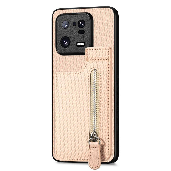 Estuche para teléfono con cremallera vertical de fibra de carbono, For Redmi 15C 5G / 4G Glodal 171mm, For Xiaomi 15T, For Redmi K80 Pro / Poco F7 Ultra, For Redmi K80 / Poco F7 Pro, For Redmi Turbo 4, For Xiaomi Poco X7 Pro, For Redmi Note 12 5G      ...