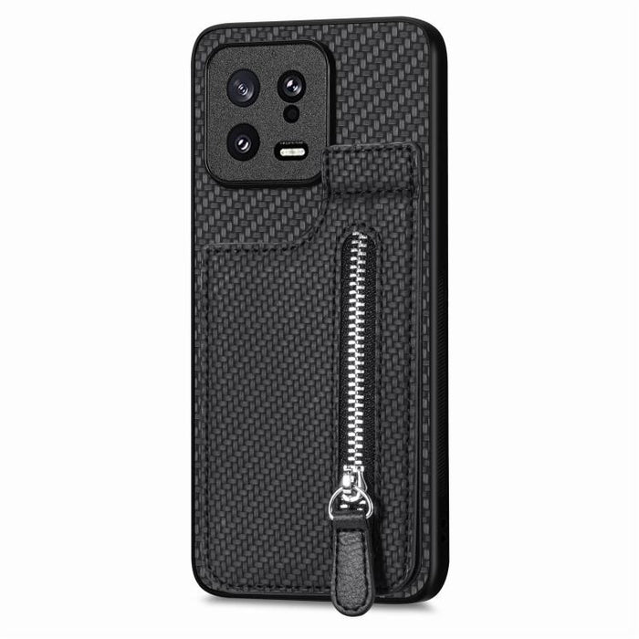 Estuche para teléfono con cremallera vertical de fibra de carbono, For Redmi 15C 5G / 4G Glodal 171mm, For Xiaomi 15T, For Redmi K80 Pro / Poco F7 Ultra, For Redmi K80 / Poco F7 Pro, For Redmi Turbo 4, For Xiaomi Poco X7 Pro, For Redmi Note 12 5G      ...