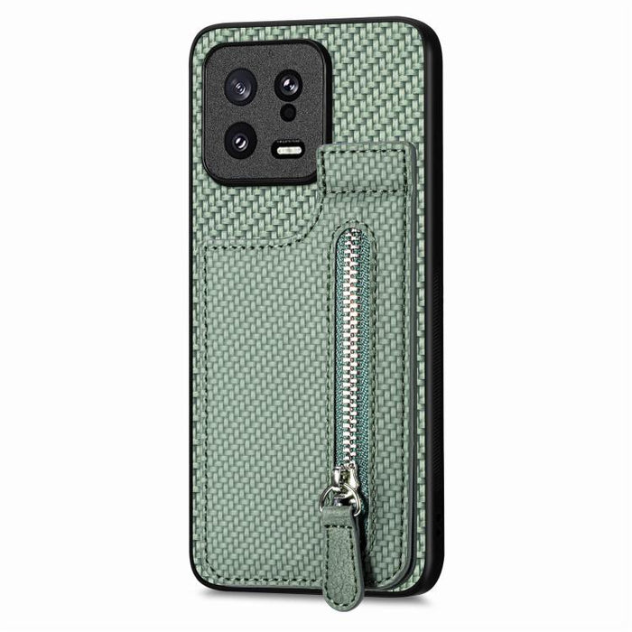 Estuche para teléfono con cremallera vertical de fibra de carbono, For Redmi 15C 5G / 4G Glodal 171mm, For Xiaomi 15T, For Redmi K80 Pro / Poco F7 Ultra, For Redmi K80 / Poco F7 Pro, For Redmi Turbo 4, For Xiaomi Poco X7 Pro, For Redmi Note 12 5G      ...