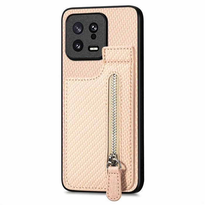 Estuche para teléfono con cremallera vertical de fibra de carbono, For Redmi 15C 5G / 4G Glodal 171mm, For Xiaomi 15T, For Redmi K80 Pro / Poco F7 Ultra, For Redmi K80 / Poco F7 Pro, For Redmi Turbo 4, For Xiaomi Poco X7 Pro, For Redmi Note 12 5G      ...