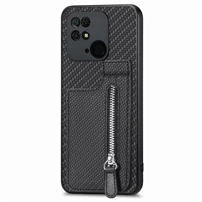 Estuche para teléfono con cremallera vertical de fibra de carbono, For Redmi 15C 5G / 4G Glodal 171mm, For Xiaomi 15T, For Redmi K80 Pro / Poco F7 Ultra, For Redmi K80 / Poco F7 Pro, For Redmi Turbo 4, For Xiaomi Poco X7 Pro, For Redmi Note 12 5G      ...