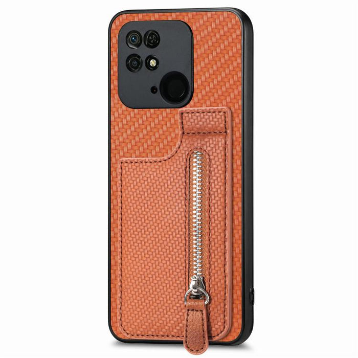 Estuche para teléfono con cremallera vertical de fibra de carbono, For Redmi 15C 5G / 4G Glodal 171mm, For Xiaomi 15T, For Redmi K80 Pro / Poco F7 Ultra, For Redmi K80 / Poco F7 Pro, For Redmi Turbo 4, For Xiaomi Poco X7 Pro, For Redmi Note 12 5G      ...