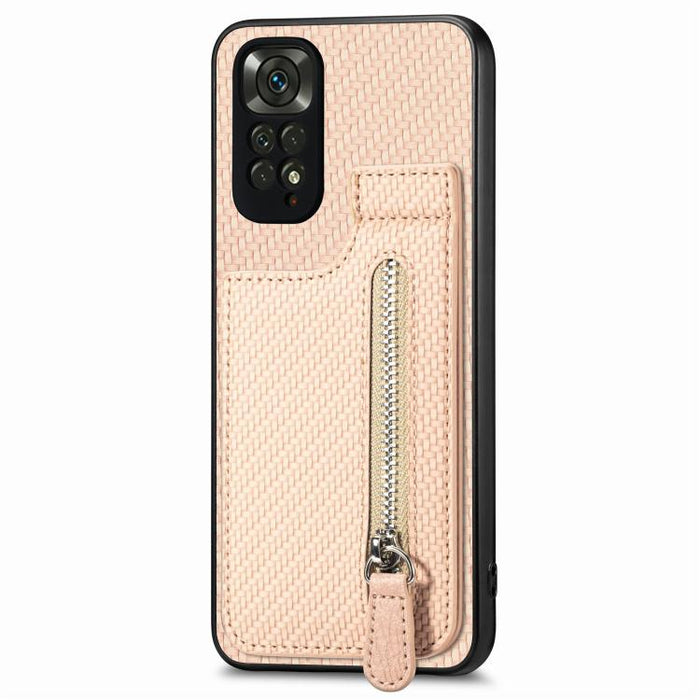Estuche para teléfono con cremallera vertical de fibra de carbono, For Redmi 15C 5G / 4G Glodal 171mm, For Xiaomi 15T, For Redmi K80 Pro / Poco F7 Ultra, For Redmi K80 / Poco F7 Pro, For Redmi Turbo 4, For Xiaomi Poco X7 Pro, For Redmi Note 12 5G      ...