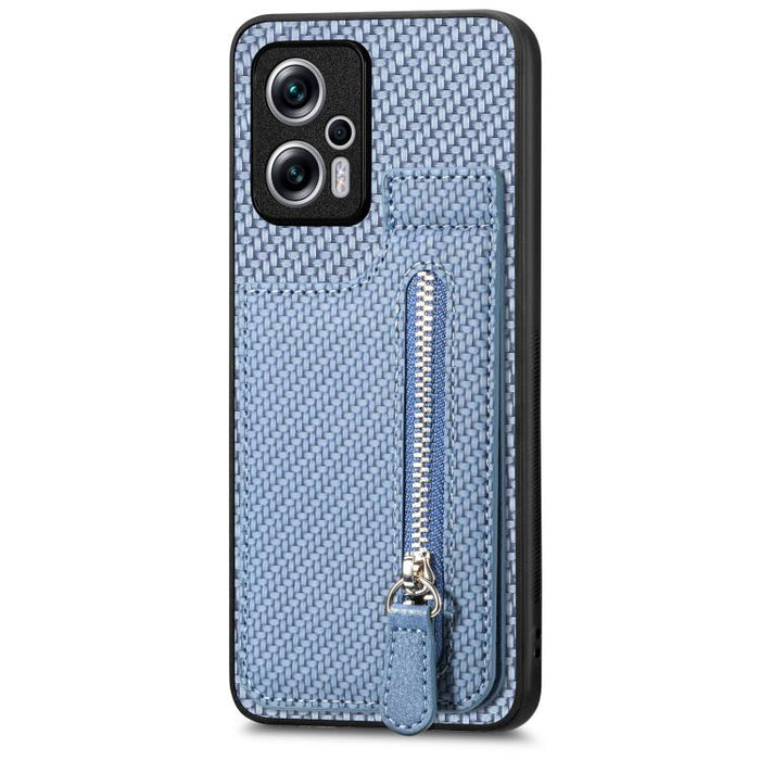 Estuche para teléfono con cremallera vertical de fibra de carbono, For Redmi 15C 5G / 4G Glodal 171mm, For Xiaomi 15T, For Redmi K80 Pro / Poco F7 Ultra, For Redmi K80 / Poco F7 Pro, For Redmi Turbo 4, For Xiaomi Poco X7 Pro, For Redmi Note 12 5G      ...