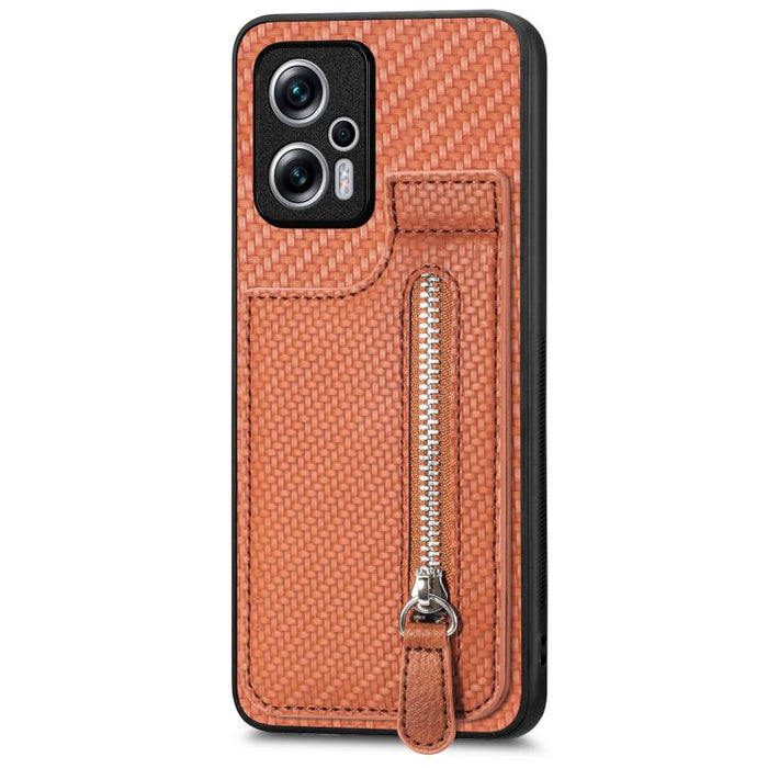 Estuche para teléfono con cremallera vertical de fibra de carbono, For Redmi 15C 5G / 4G Glodal 171mm, For Xiaomi 15T, For Redmi K80 Pro / Poco F7 Ultra, For Redmi K80 / Poco F7 Pro, For Redmi Turbo 4, For Xiaomi Poco X7 Pro, For Redmi Note 12 5G      ...