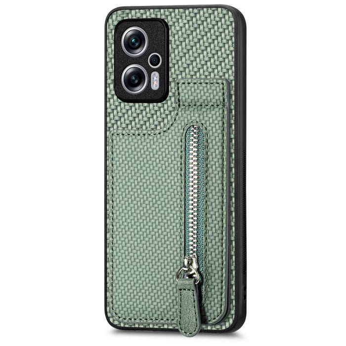 Estuche para teléfono con cremallera vertical de fibra de carbono, For Redmi 15C 5G / 4G Glodal 171mm, For Xiaomi 15T, For Redmi K80 Pro / Poco F7 Ultra, For Redmi K80 / Poco F7 Pro, For Redmi Turbo 4, For Xiaomi Poco X7 Pro, For Redmi Note 12 5G      ...