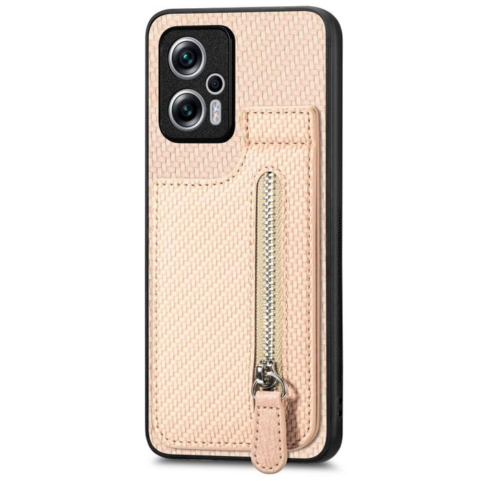 Estuche para teléfono con cremallera vertical de fibra de carbono, For Redmi 15C 5G / 4G Glodal 171mm, For Xiaomi 15T, For Redmi K80 Pro / Poco F7 Ultra, For Redmi K80 / Poco F7 Pro, For Redmi Turbo 4, For Xiaomi Poco X7 Pro, For Redmi Note 12 5G      ...