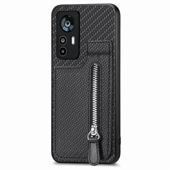 Estuche para teléfono con cremallera vertical de fibra de carbono, For Redmi 15C 5G / 4G Glodal 171mm, For Xiaomi 15T, For Redmi K80 Pro / Poco F7 Ultra, For Redmi K80 / Poco F7 Pro, For Redmi Turbo 4, For Xiaomi Poco X7 Pro, For Redmi Note 12 5G      ...
