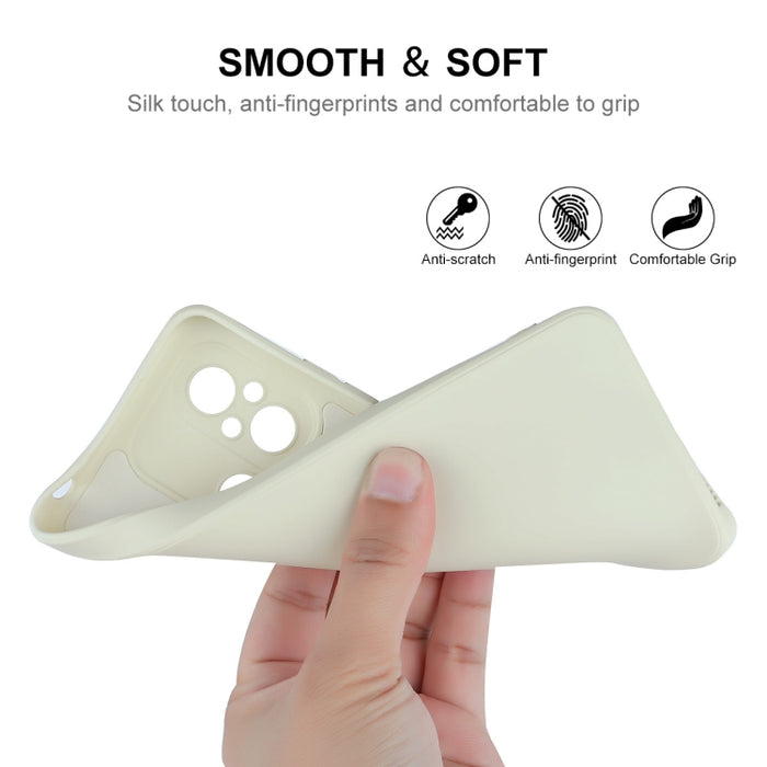 Funda para teléfono de silicona líquida ENKAY con película templada, For Xiaomi Poco C55 / Redmi 12C