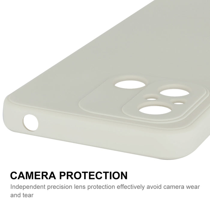 Funda para teléfono de silicona líquida ENKAY con película templada, For Xiaomi Poco C55 / Redmi 12C