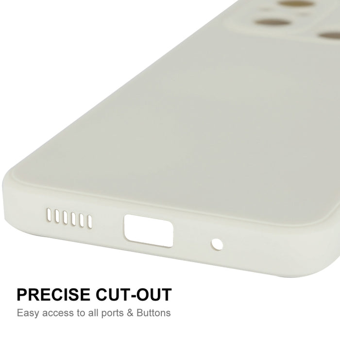 Funda para teléfono de silicona líquida ENKAY con película templada, For Xiaomi Poco C55 / Redmi 12C