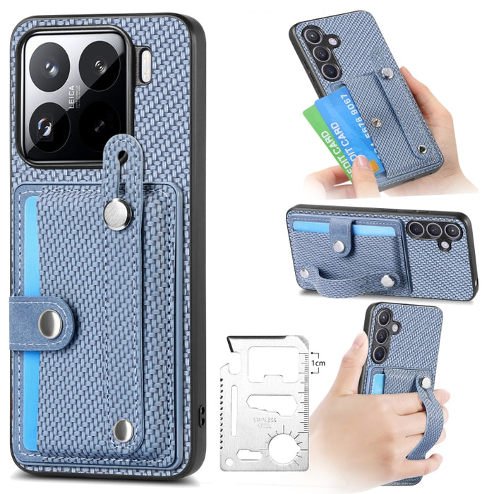 Muñequera Kickstand Wallet Back Phone Case con cuchillo de herramienta, For Redmi 15C 5G / 4G Global 171mm, For Xiaomi 15T, For Redmi K80 Pro / Poco F7 Ultra, For Redmi K80 / Poco F7 Pro, For Redmi Turbo 4, For Xiaomi Poco X7 Pro, For Xiaomi 15 Pro    ...