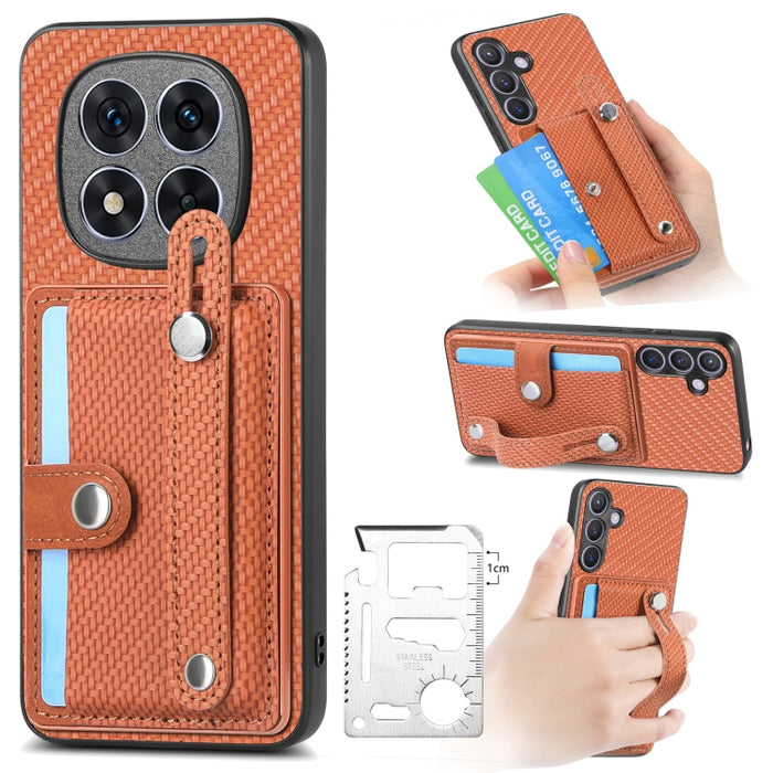 Muñequera Kickstand Wallet Back Phone Case con cuchillo de herramienta, For Redmi 15C 5G / 4G Global 171mm, For Xiaomi 15T, For Redmi K80 Pro / Poco F7 Ultra, For Redmi K80 / Poco F7 Pro, For Redmi Turbo 4, For Xiaomi Poco X7 Pro, For Xiaomi 15 Pro    ...