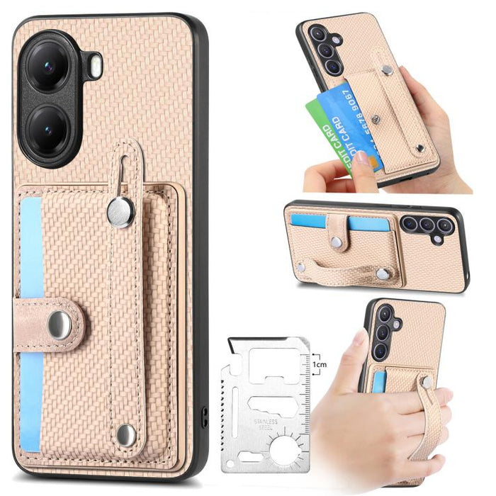 Muñequera Kickstand Wallet Back Phone Case con cuchillo de herramienta, For Redmi 15C 5G / 4G Global 171mm, For Xiaomi 15T, For Redmi K80 Pro / Poco F7 Ultra, For Redmi K80 / Poco F7 Pro, For Redmi Turbo 4, For Xiaomi Poco X7 Pro, For Xiaomi 15 Pro    ...