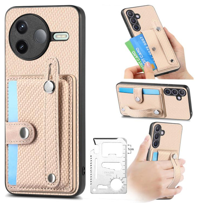 Muñequera Kickstand Wallet Back Phone Case con cuchillo de herramienta, For Redmi 15C 5G / 4G Global 171mm, For Xiaomi 15T, For Redmi K80 Pro / Poco F7 Ultra, For Redmi K80 / Poco F7 Pro, For Redmi Turbo 4, For Xiaomi Poco X7 Pro, For Xiaomi 15 Pro    ...