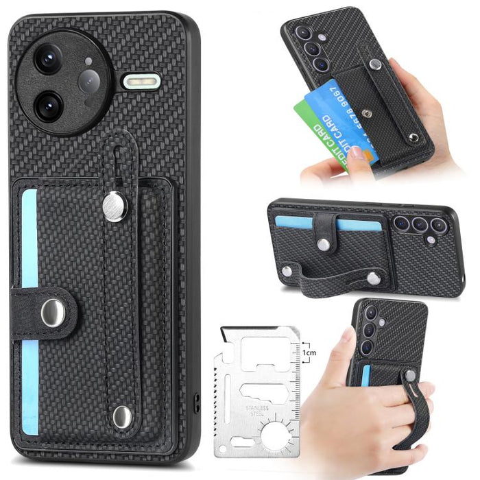 Muñequera Kickstand Wallet Back Phone Case con cuchillo de herramienta, For Redmi 15C 5G / 4G Global 171mm, For Xiaomi 15T, For Redmi K80 Pro / Poco F7 Ultra, For Redmi K80 / Poco F7 Pro, For Redmi Turbo 4, For Xiaomi Poco X7 Pro, For Xiaomi 15 Pro    ...