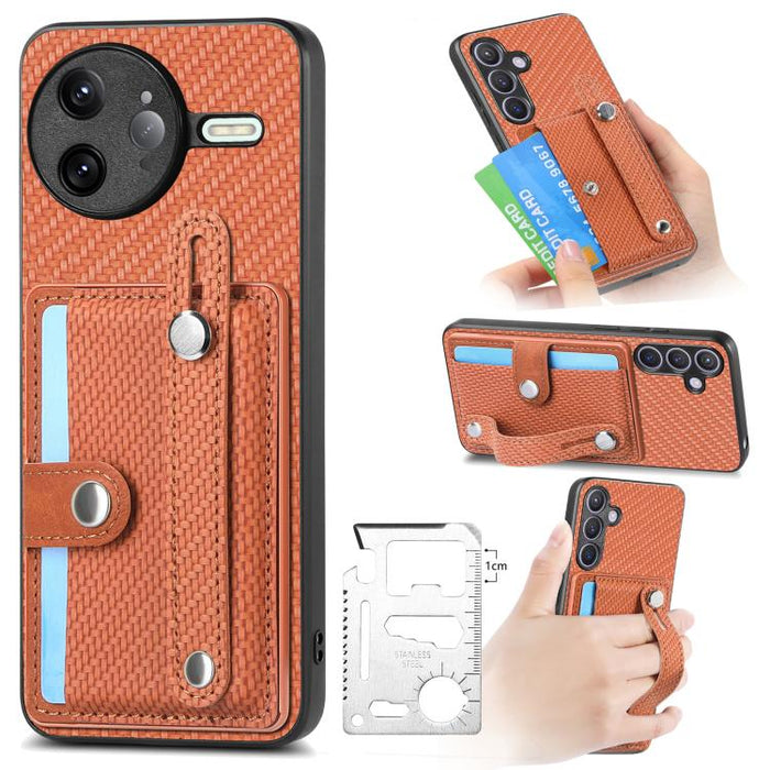 Muñequera Kickstand Wallet Back Phone Case con cuchillo de herramienta, For Redmi 15C 5G / 4G Global 171mm, For Xiaomi 15T, For Redmi K80 Pro / Poco F7 Ultra, For Redmi K80 / Poco F7 Pro, For Redmi Turbo 4, For Xiaomi Poco X7 Pro, For Xiaomi 15 Pro    ...