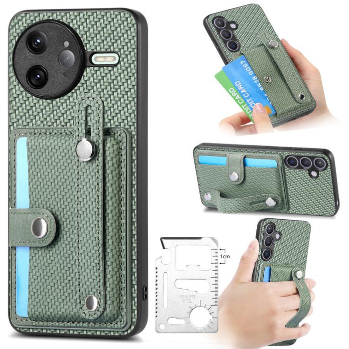 Muñequera Kickstand Wallet Back Phone Case con cuchillo de herramienta, For Redmi 15C 5G / 4G Global 171mm, For Xiaomi 15T, For Redmi K80 Pro / Poco F7 Ultra, For Redmi K80 / Poco F7 Pro, For Redmi Turbo 4, For Xiaomi Poco X7 Pro, For Xiaomi 15 Pro    ...