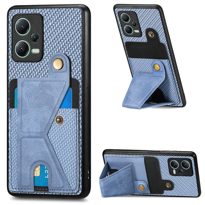 Caja del teléfono del sostenedor en forma de K de la tarjeta del tirón de la cartera de la fibra de carbono, For Xiaomi 15T, For Redmi 15C 5G / 4G Global 171mm, For Redmi K80 Pro / Poco F7 Ultra, For Redmi K80 / Poco F7 Pro, For Redmi Turbo 4          ...