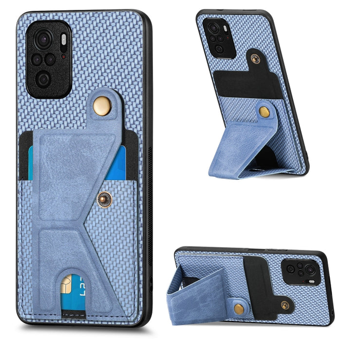 Caja del teléfono del sostenedor en forma de K de la tarjeta del tirón de la cartera de la fibra de carbono, For Xiaomi 15T, For Redmi 15C 5G / 4G Global 171mm, For Redmi K80 Pro / Poco F7 Ultra, For Redmi K80 / Poco F7 Pro, For Redmi Turbo 4          ...