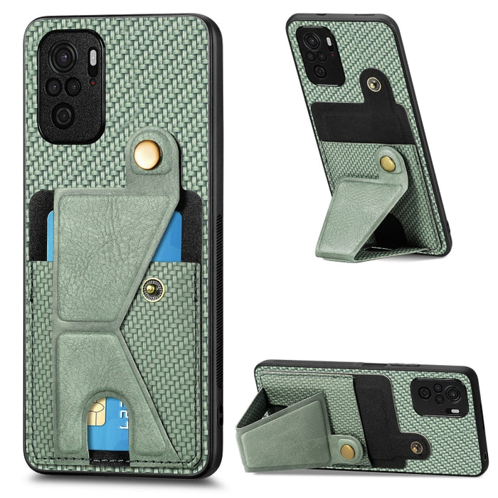 Caja del teléfono del sostenedor en forma de K de la tarjeta del tirón de la cartera de la fibra de carbono, For Xiaomi 15T, For Redmi 15C 5G / 4G Global 171mm, For Redmi K80 Pro / Poco F7 Ultra, For Redmi K80 / Poco F7 Pro, For Redmi Turbo 4          ...