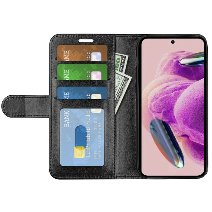 Estuche para teléfono de cuero con tapa horizontal con textura R64, For Redmi Note 12S