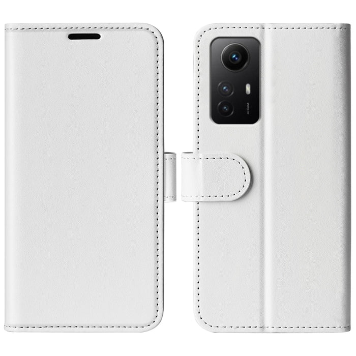 Estuche para teléfono de cuero con tapa horizontal con textura R64, For Redmi Note 12S