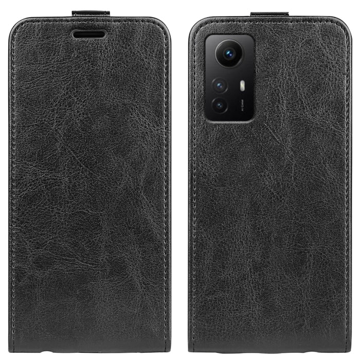 Estuche de cuero para teléfono con tapa vertical individual con textura R64, For Redmi Note 12S