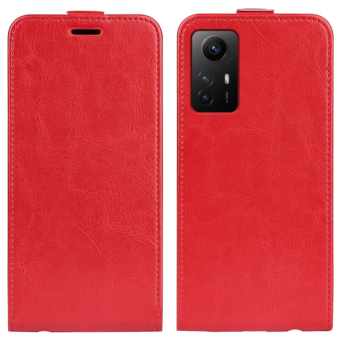 Estuche de cuero para teléfono con tapa vertical individual con textura R64, For Redmi Note 12S