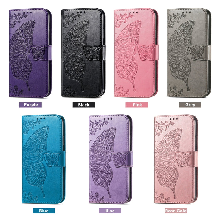 Funda para teléfono de cuero con relieve de flor de amor y mariposa, For Xiaomi Redmi Note 14 5G, For Xiaomi Redmi Note 14 Pro+ 5G, For Xiaomi Redmi Note 14 Pro 5G, For Xiaomi Redmi 13 4G, For Xiaomi Redmi Turbo 3 5G, For Xiaomi Redmi Note 12R         ...