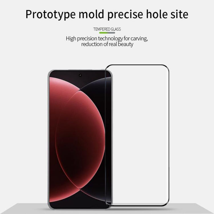 PINWUYO 9H 3D Película de vidrio templado doblado en caliente, For Xiaomi 15 Ultra, For Xiaomi 15 Pro, For Xiaomi 14 Ultra, For Xiaomi 14 Pro, For Xiaomi Redmi Note 13 Pro+, For Xiaomi Civi 3, For Redmi Note 14 Pro 5G /14 Pro+ 5G