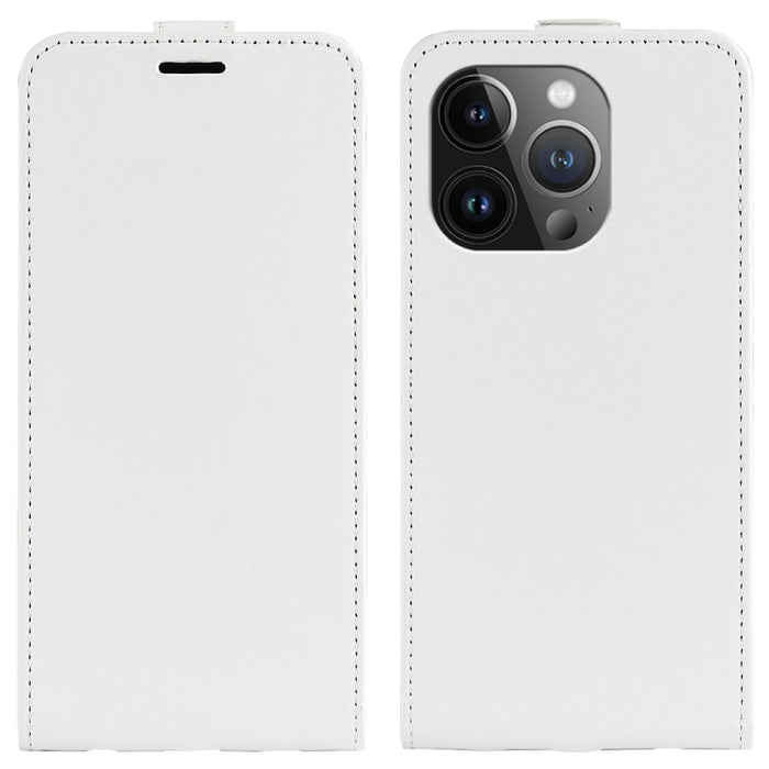 Estuche de cuero para teléfono con tapa vertical individual con textura R64